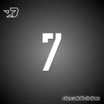 Vinyl Number 7 - DIN STENCIL Vinyl Number 7 - DIN STENCIL